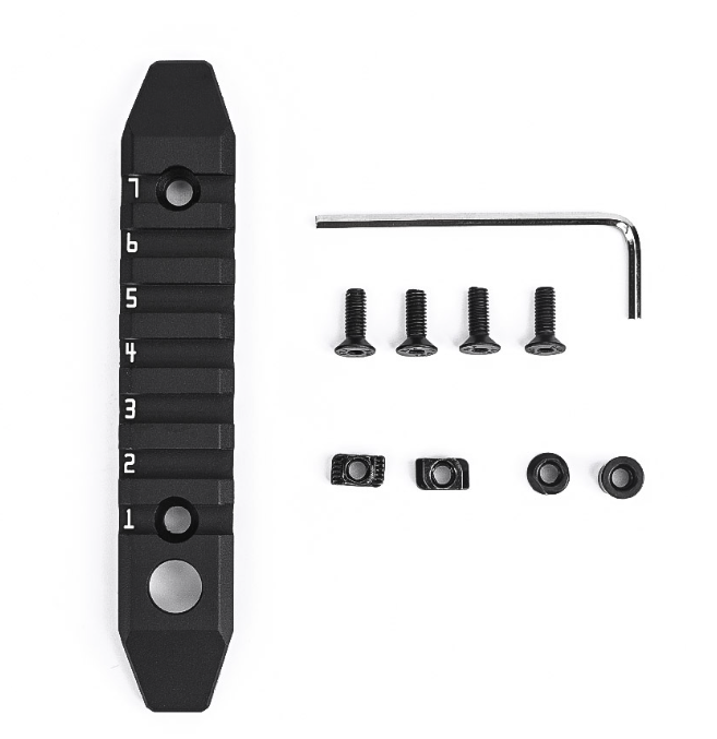 7-Slot M-Lok and Keymod Aluminum Rail Mount - US Airsoft, Inc.