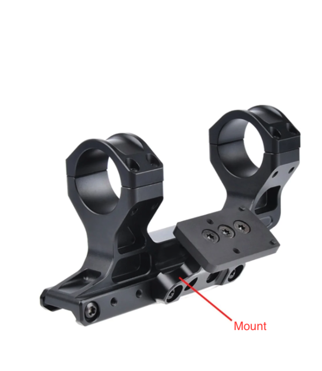 Arne Tactical Offset Optic Base Mount RMR T1 T2 Rail Mount (Black)