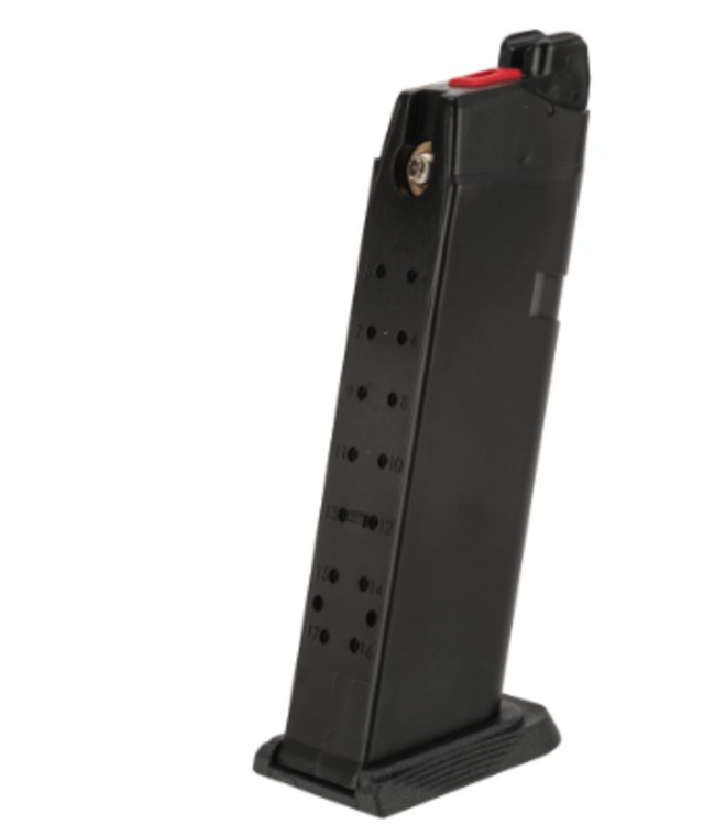 EMG Magazine for BLU & GLOCK Series Gas Airsoft Pistols (Model: Enhanced / Green Gas / 25rds)