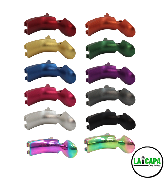 LA Capa Customs 7075 Grip Safety for Hi Capa (Green Rainbow)