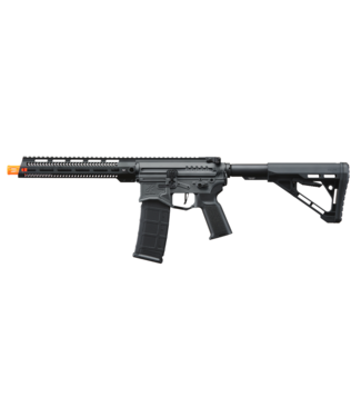 Zion Arms Lancer Tactical Zion Arms R15 Mod 1 Long Rail Airsoft Rifle with Delta Stock (Color: Grey)