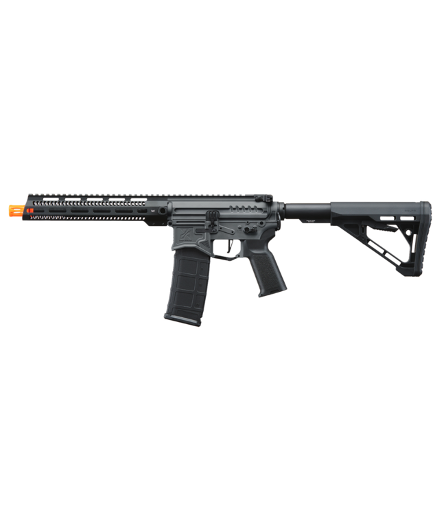 Lancer Tactical Zion Arms R15 Mod 1 Long Rail Airsoft Rifle with Delta Stock (Color: Grey)