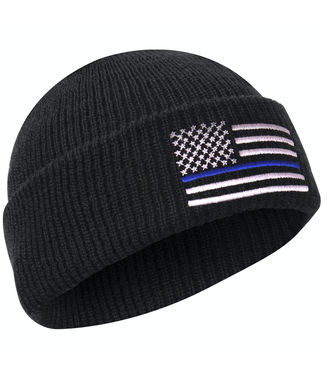 Rothco Thin Blue Line Deluxe Embroidered Watch Cap