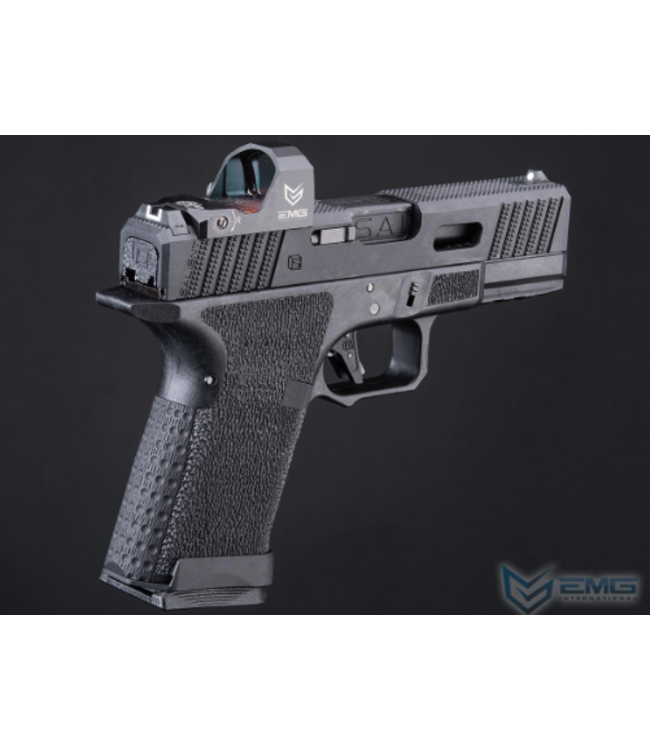 EMG SAI BLU Compact Gas Blowback Airsoft Pistol w/ EMG Tier One 2.0 RMR-Cut Slide (Color: Blackout / Green Gas)