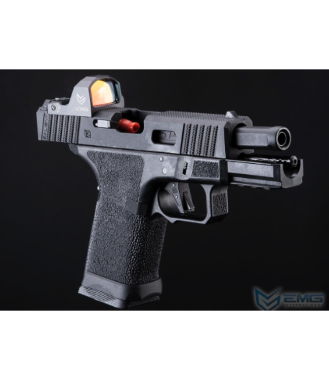 EMG SAI BLU Compact Gas Blowback Airsoft Pistol w/ EMG Tier One 2.0 RMR-Cut Slide (Color: Blackout / Green Gas)