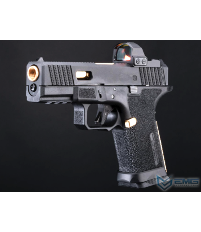 EMG SAI BLU Compact Gas Blowback Airsoft Pistol w/ EMG Tier One 2.0 RMR-Cut Slide (Color: Gold / Green Gas)