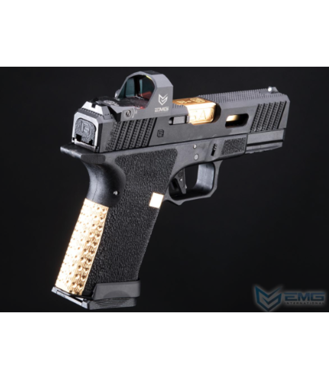 EMG SAI BLU Compact Gas Blowback Airsoft Pistol w/ EMG Tier One 2.0 RMR-Cut Slide (Color: Gold / Green Gas)