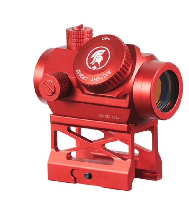 Lancer Tactical Micro Red Dot Sight with Riser Mount (Color: Red)