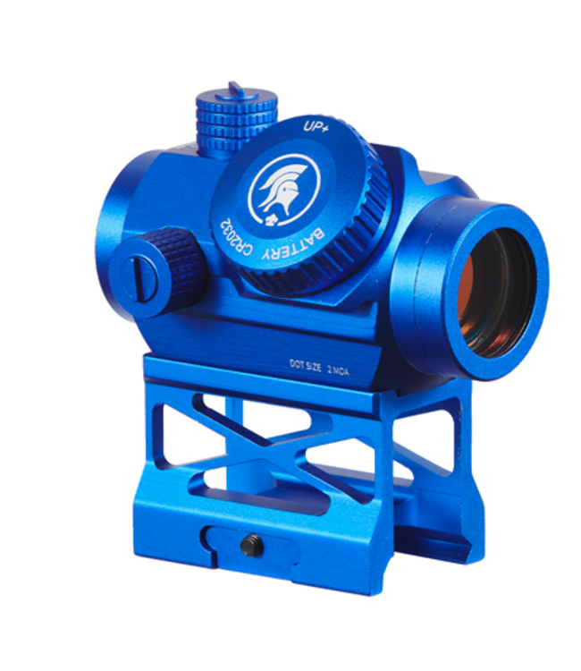 Lancer Tactical Micro Red Dot Sight with Riser Mount (Color: Blue)