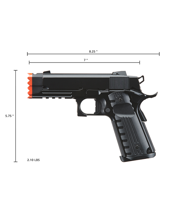 Golden Eagle 3316 1911 Gas Blowback Airsoft Pistol w/ Muzzle Brake