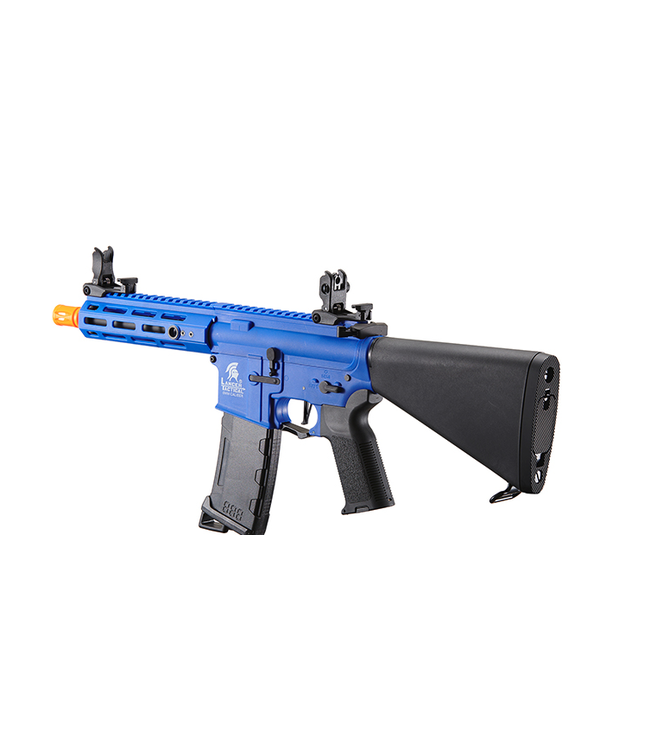 Lancer Tactical Gen 3 Hellion 7" M-LOK Airsoft AEG Rifle w/ Stubby Stock (Color: Blue)