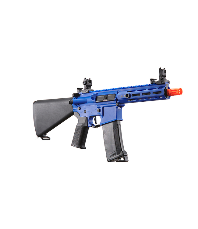 Lancer Tactical Gen 3 Hellion 7" M-LOK Airsoft AEG Rifle w/ Stubby Stock (Color: Blue)