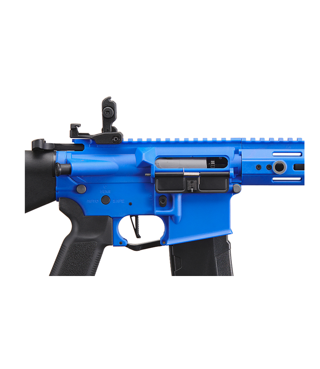 Lancer Tactical Gen 3 Hellion 7" M-LOK Airsoft AEG Rifle w/ Stubby Stock (Color: Blue)