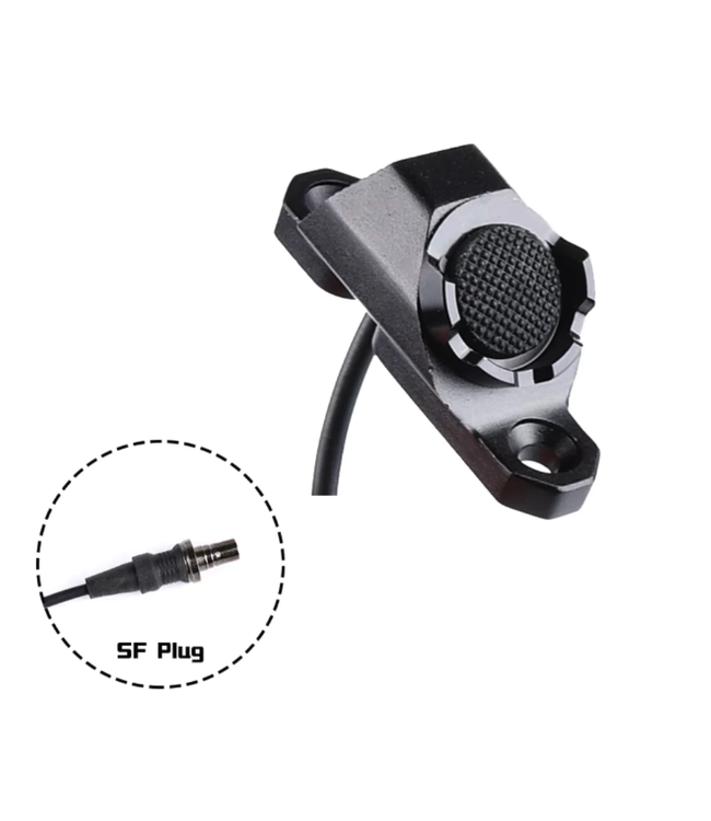 Hot Button Switch KeyMod & M-LOK Rail (SF Plug) Color: Black