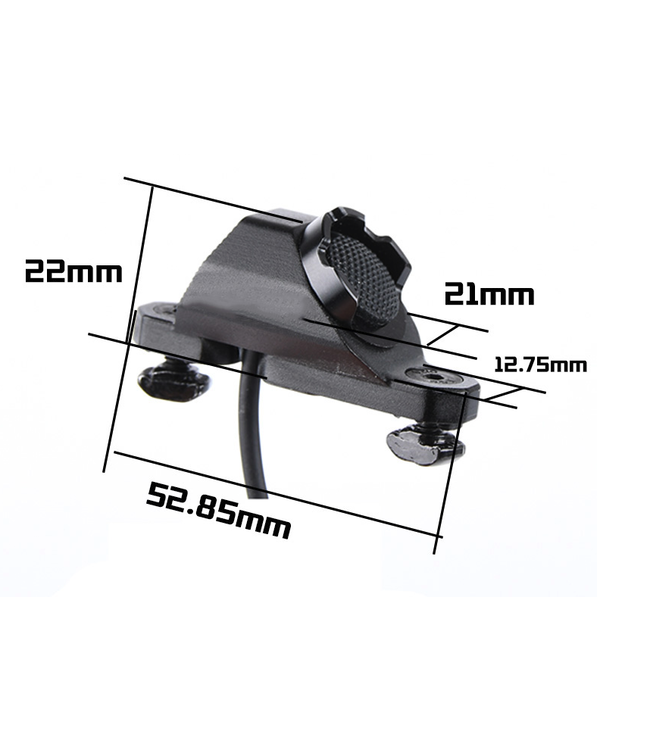 Hot Button Switch KeyMod & M-LOK Rail (SF Plug) Color: Black