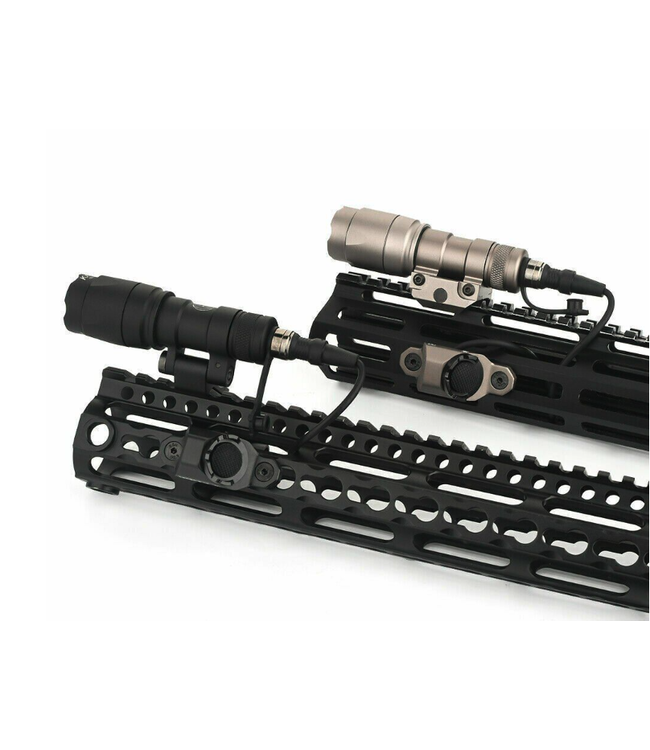 Hot Button Switch KeyMod & M-LOK Rail (SF Plug) Color: Black