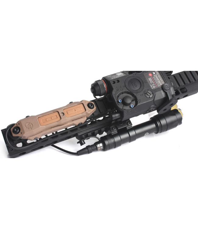 Hot Button Switch Keymod & M-Lok Rail (2.5 Modlite Plug (Black)