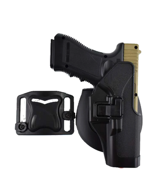 CEINTURE NOIRE STRIKE SYSTEMS ASG HOLSTER PISTOLET 11960 AIRSOFT