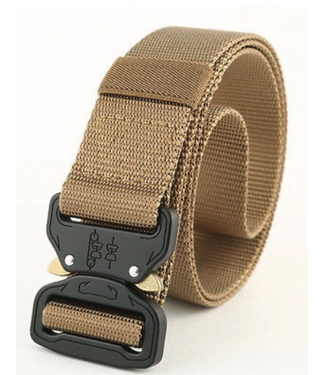 Arne Tactical - Tactical Belt With Cobra Buckle - Fully Adjustable (One Size Fits All) Dark Earth