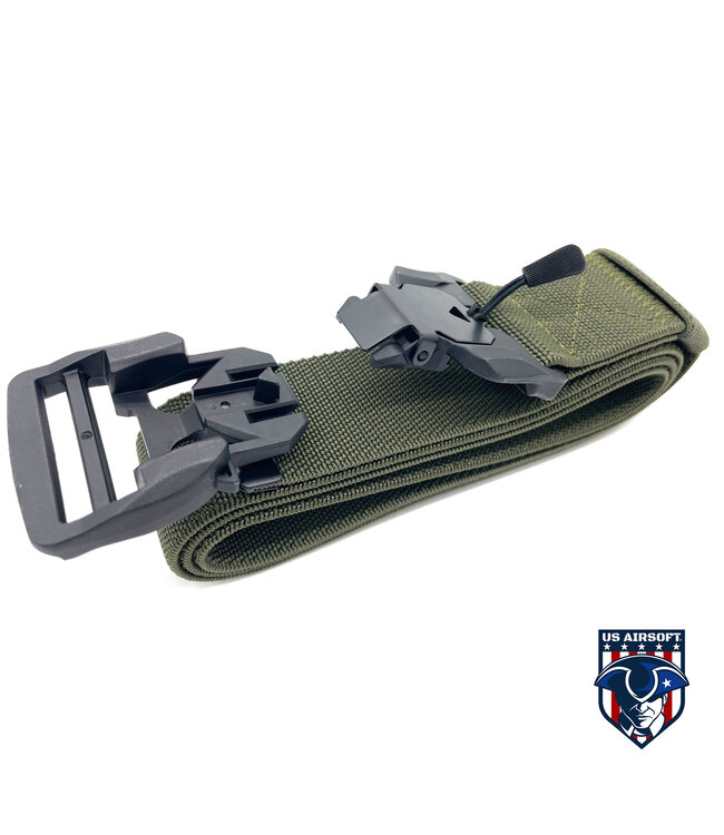 Flexible Tactical Belt With PC Quick Buckle (OD Green)