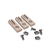 Arne Tactical Arne Tactical Cable Management Clip Set (Keymod & M-Lok) Dark Earth