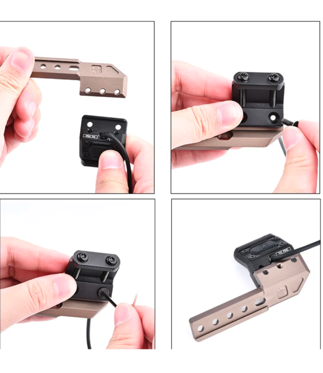 Airsoft Fusion Light Wing Adapter (Left) Dark Earth