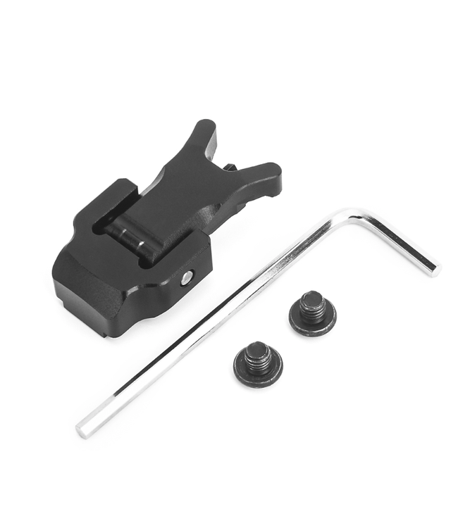 Backup Folding Iron Sight for Airsoft Fusion (Black)