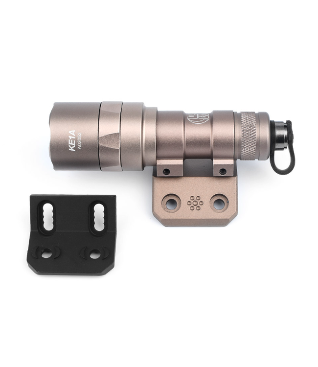 45 Degree Offset Light Mount for M300/M600 (Keymod & M-lok) Black