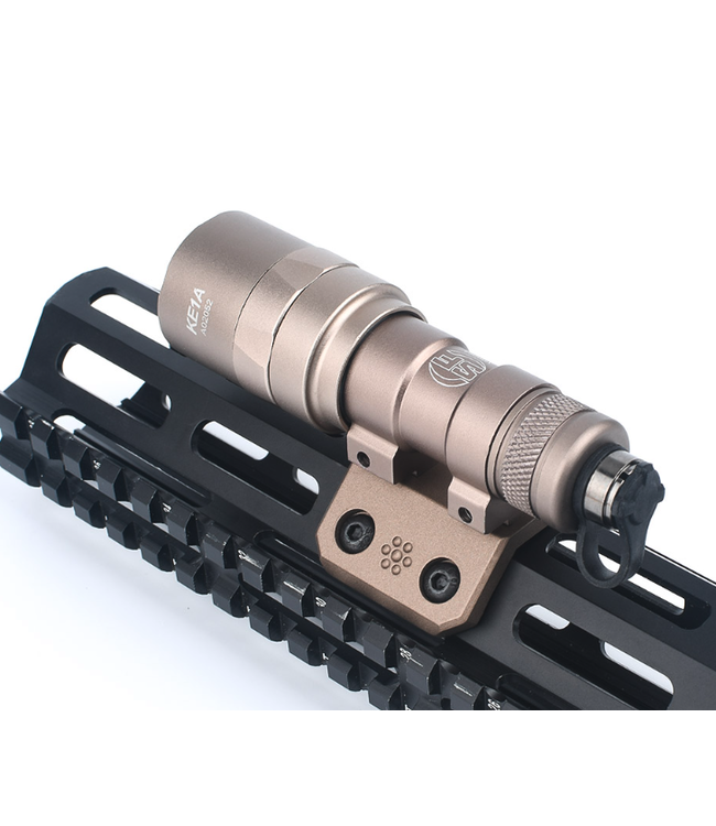 45 Degree Offset Light Mount for M300/M600 (Keymod & M-lok) Black