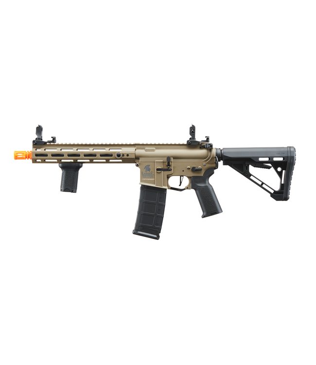 Lancer Tactical Gen 3 Hellion M-LOK 10" Airsoft M4 AEG with Delta Stock (Color: Tan)