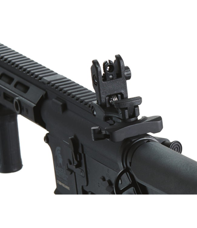 Lancer Tactical Gen 3 Hellion M-LOK 10" Airsoft M4 AEG with Delta Stock (Color: Black)