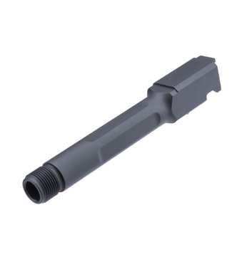 Pro-Arms Pro-Arms CNC Aluminum Threaded Outer Barrel for Elite Force GLOCK 19X GBB Pistols (Color: Black / Box Fluted)