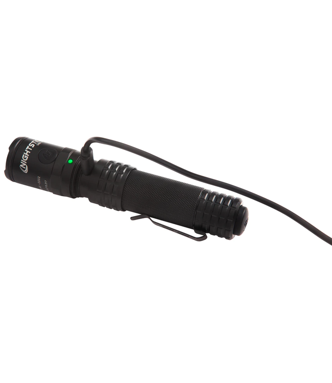 USB DUAL-LIGHT TACTICAL FLASHLIGHT - BLACK