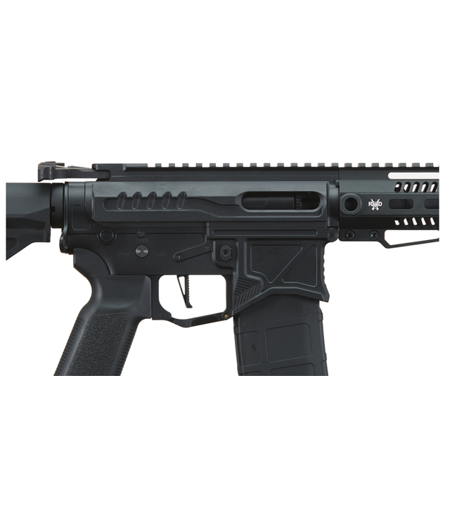 Zion Arms R15 Mod 1 Short Barrel Airsoft Rifle with Delta Stock (Color: Black)