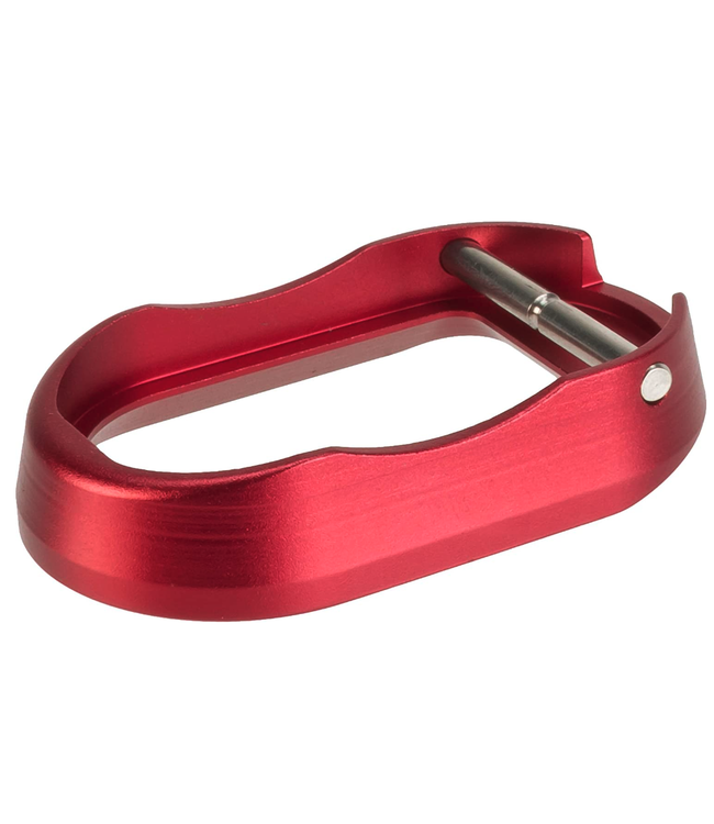 5KU CNC Machined Aluminum "Spy" Style Mag Well for Tokyo Marui Hi-Capa GBB Airsoft Pistols (Color: Red)