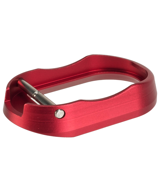 5KU CNC Machined Aluminum "Spy" Style Mag Well for Tokyo Marui Hi-Capa GBB Airsoft Pistols (Color: Red)