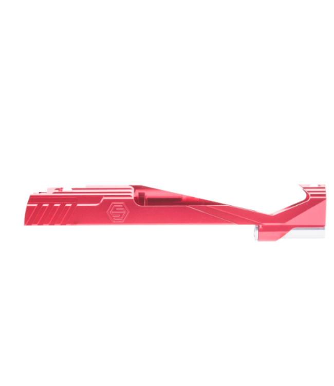 Edge Airsoft Custom CNC "Giga" Slide for Tokyo Marui Hi-Capa Airsoft Pistols (Color: Red)