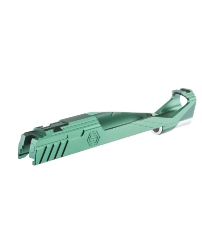 Edge Airsoft Custom CNC "Giga" Slide for Tokyo Marui Hi-Capa Airsoft Pistols (Color: Green)