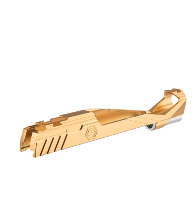 Edge Airsoft Custom CNC "Giga" Slide for Tokyo Marui Hi-Capa Airsoft Pistols (Color: Gold)