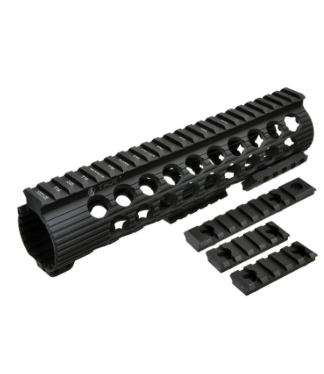 Troy Industries Licensed TRX Battle Rail for M4 Series AEG by Madbull Airsoft (Color: Black / 9")