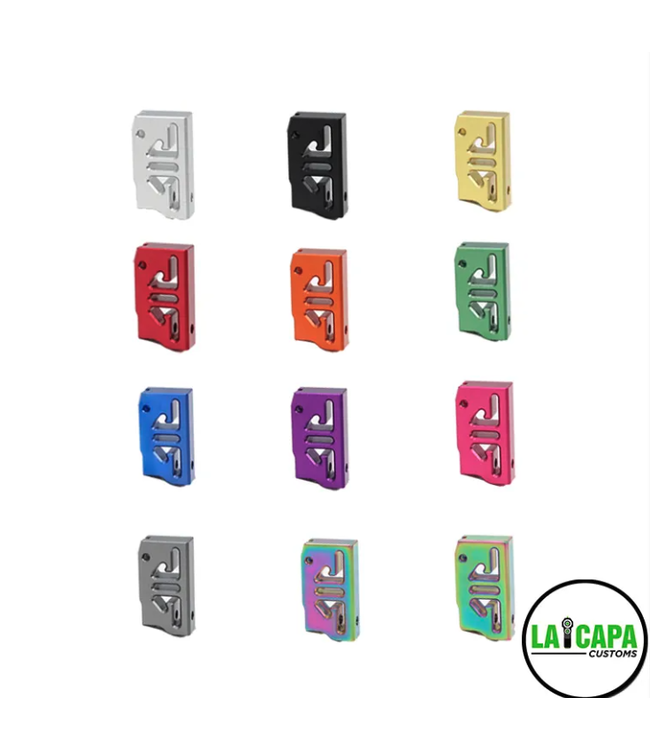 LA Capa Customs “S2” Flat Trigger for Hi Capa (Blue)