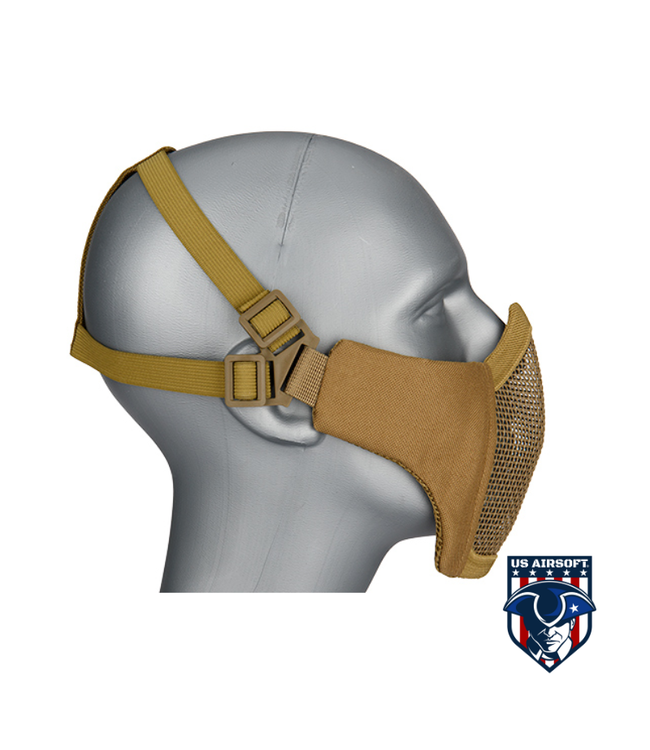 G-FORCE STEEL MESH NYLON LOWER FACE MASK (TAN)