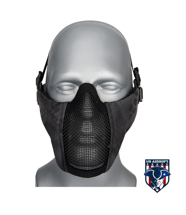 Lancer Tactical AC-642TP WOSPORT STEEL MESH NYLON LOWER FACE MASK (TYP)
