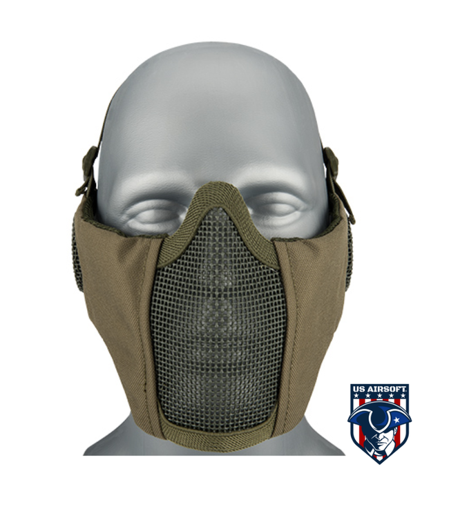 G-Force Tactical Elite Face and Ear Protective Mask (Color: OD Green)