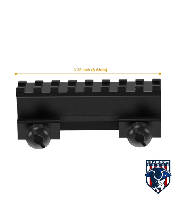 Arne Tactical Rail Mount 8 Slot 1" Sight Riser