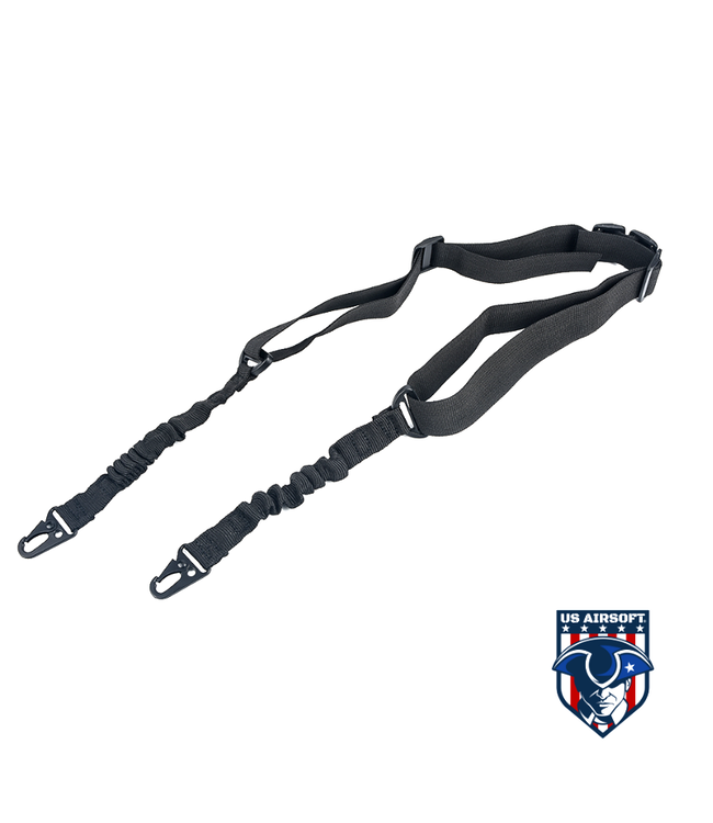 arne tactical adjustable gun sling two point (black)