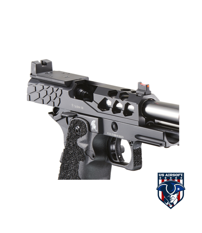 Lancer Tactical Stryk Hi-Capa 4.3 Gas Blowback Airsoft Pistol w/ Red Dot Mount (Color: Black)