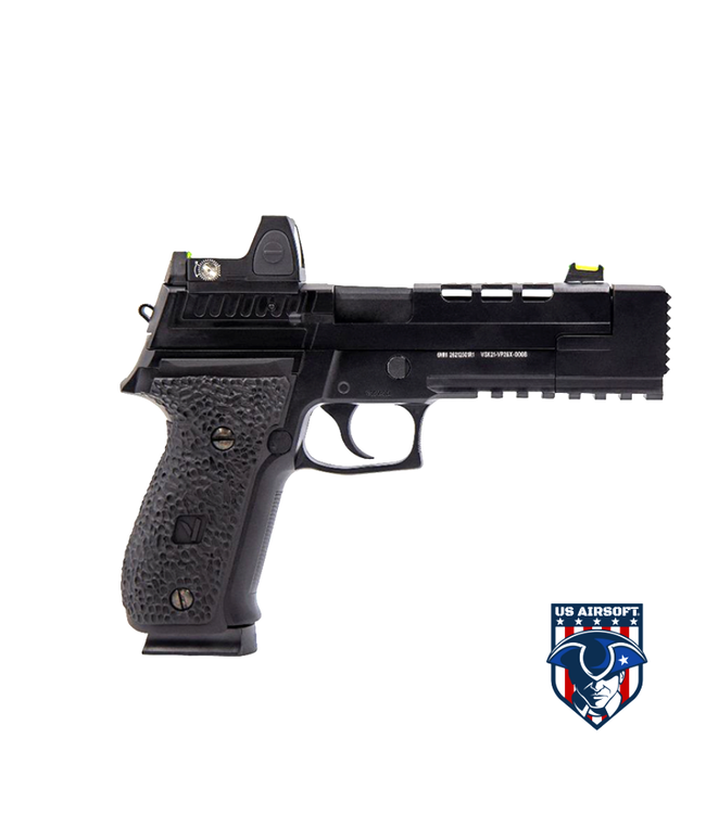 Vorsk Airsoft VP26X Gas Blowback Pistol + Micro Red Dot - Black