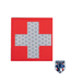 Evike Matrix Reflective Medic Patch w/ Nylon Bordering (Color: Red / White)