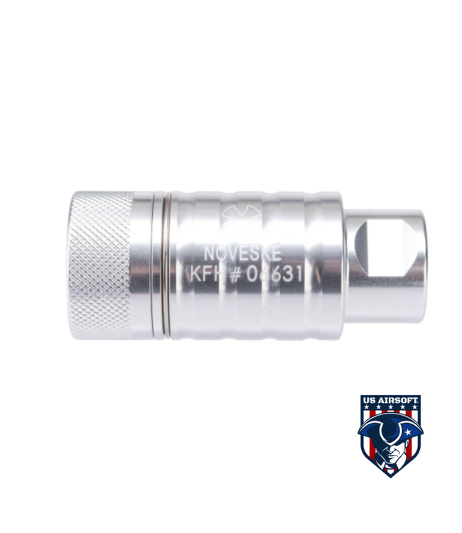 Madbull Licensed Noveske KFH Airsoft Amplifier Flash Hider (Color: Silver / 14mm Negative)